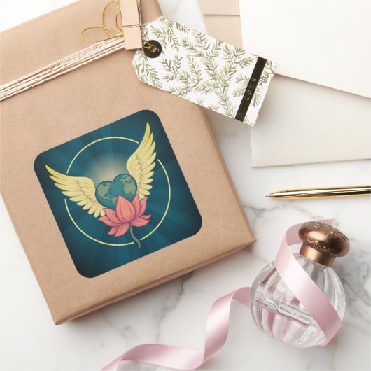 A World Held in Love Sticker (Geschenken)