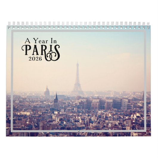 A Year in Paris 2026 Calendar Kalender (Hoes)