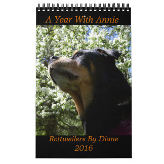 "A Year with Annie" 2016 Rottweiler Calendar Kalender