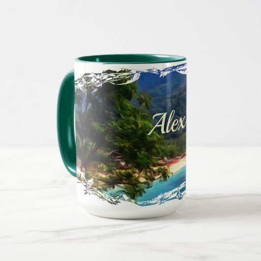 A Yelapa Uitzicht 0828 Mok (Voorkant links)