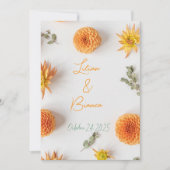 A "Yes" in Summer Hues - invitation wedding (Devant)