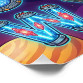 A-Z Retro Scifi Alphabet Perfect Poster (Hoek)