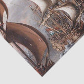 "A Zee Fight" van Lorenzo a Castro Tissuepapier (Detail)