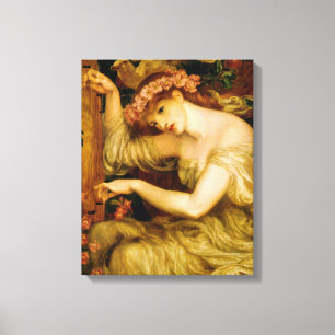 A Zee Spell (door Dante Gabriel Rossetti) Canvas Afdruk