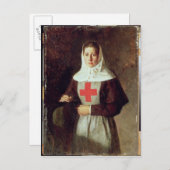 A Zuster, 1886 Briefkaart (Voorkant / Achterkant)