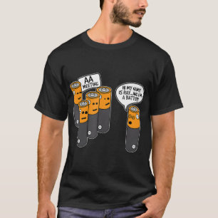 AA Alcoholic Battery Meeting Novelty Funny Gift T-shirt