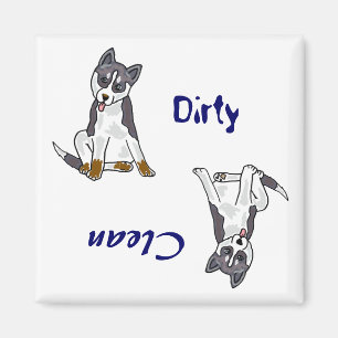 AA- Dirty Paws Dishwaser Magnet Magneet