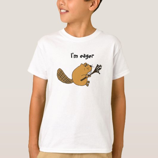 AA- Eager Beaver cartoon Shirt (Voorkant)
