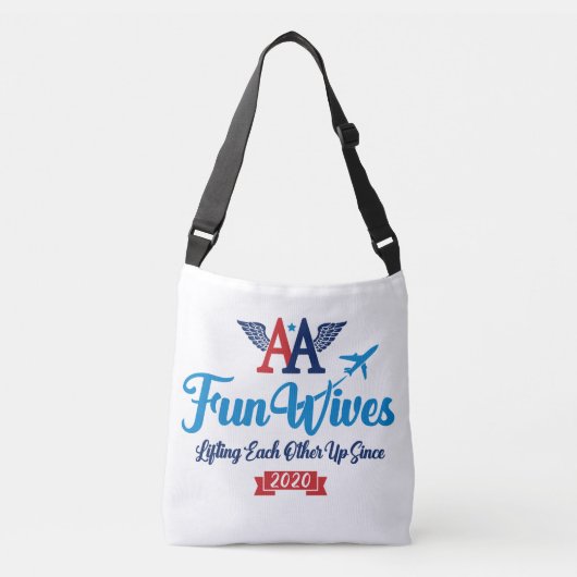 AA Fun Wives Logo Canvas tas (Voorkant)