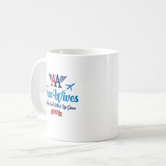 AA Fun Wives Logo Coffee Mok (Voorkant links)