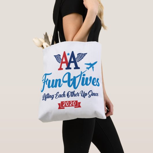 AA Fun Wives Logo Draagtas (Dichtbij)
