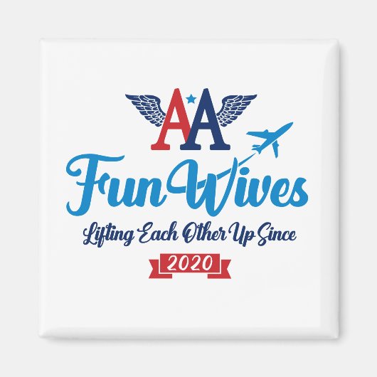 AA Fun Wives Logo Magneet (Voorkant)