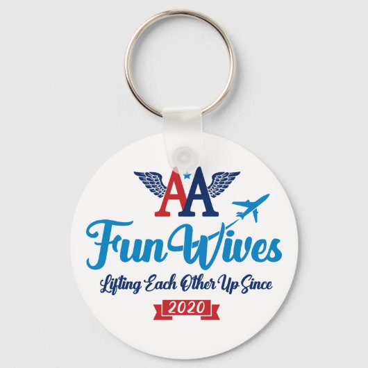 AA Fun Wives Logo Sleutelhanger (Voorkant)