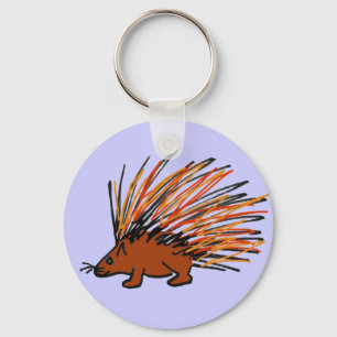AA- Funky Porcupine Sleutelhanger