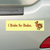AA-I remmen voor Dodos. Bumpersticker (Op auto)