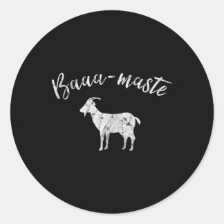 Aa-maste Geiten Yoga T-shirt  Ronde Sticker