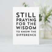 AA NA Hilarious Service Prayer Message Kaart (Staand voorkant)