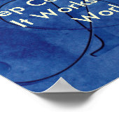 AA Slogan blijft terugkomen Poster (Hoek)