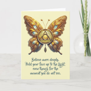 AA Unity Symbool Vlinder, Gebedskaart Kaart