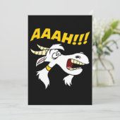 AAAH! Funny Screaming Goat Humor Meme| Aankondiging (Staand voorkant)