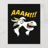 AAAH! Funny Screaming Goat Humor Meme| Flyer (Voorkant)