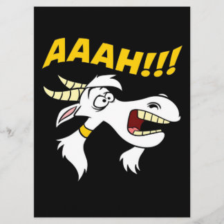 AAAH! Funny Screaming Goat Humor Meme | Geitentop Menu