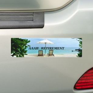 Aaah...pensioen Bumpersticker