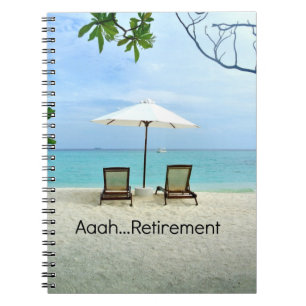 Aaah...Pensioen, ontspannen op het strand Notitieboek