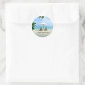 Aaah... pensioen, populair ontwerp, ronde sticker (Tas)