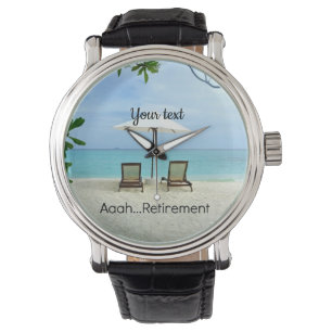 Aaah...pensioen TEMPLATE Horloge