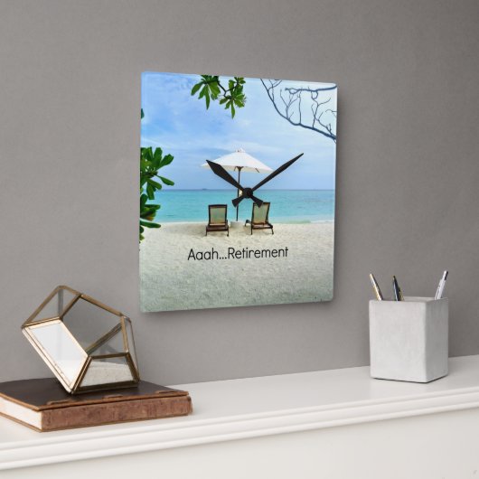 Aaah...Pensioenuitkering Vierkante Klok (Kantoor)