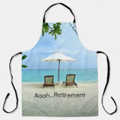 Aaah...Pensionering, best-verkopend ontwerp Schort (Voorkant)
