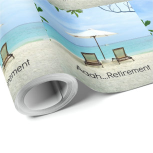 Aaah... pensionering, populair design, cadeaupapier