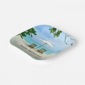 Aaah... pensionering, populair design, papieren bordje (Gebogen)