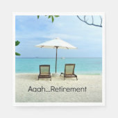 Aaah... pensionering servetten (Voorkant)