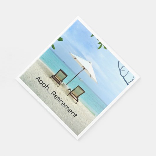 Aaah... pensionering servetten (Hoek)