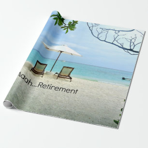 Aaah...pensionering, zich herstellend aan de Beach Cadeaupapier
