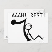 Aaah Rest. Briefkaart (Voorkant / Achterkant)