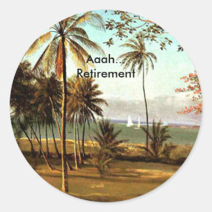 Aaah.. Retirement, Florida Scene, Ronde Sticker
