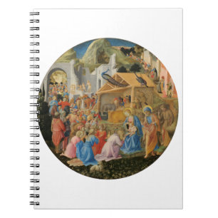 Aaanbidding door de Wijzen door Fra Angelico en Fi Notitieboek