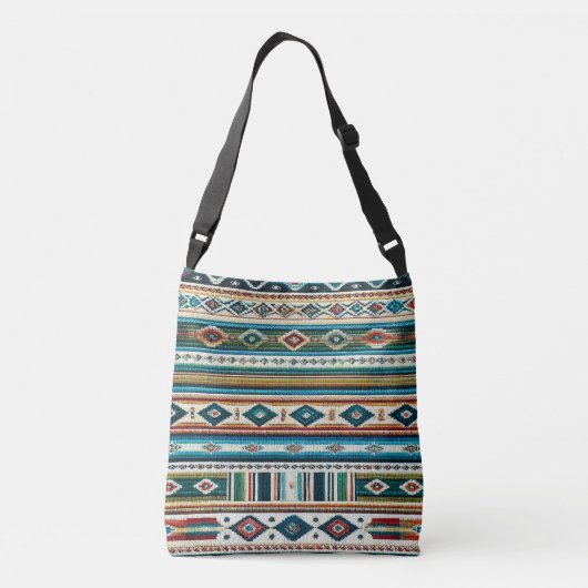 AAANPASSABLE TAS - "AQUA" - Mexicaanse stijl Weave (Achterkant)
