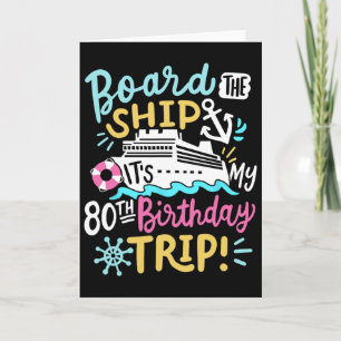 Aaboord Van Het Schip Het Is Mijn 80e Verjaardag R Kaart