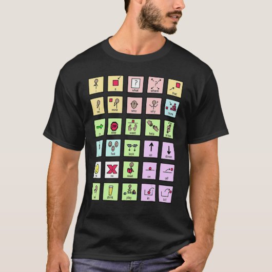 Aac Core Board Speech Pathology Speech Therapist T-shirt (Voorkant)