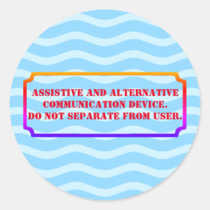 AAC-kleur niet wegnemen Ronde Sticker