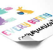 AAC poster lapin de Pâques 'Chaque lapin communiqu (Coin)