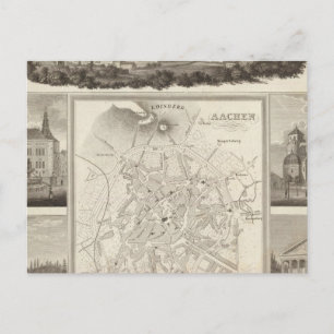 Aachen, Duitsland Briefkaart