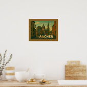 Aachen Germany City Art Poster (Keuken)