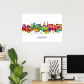Aachen Germany Skyline Poster (Thuiskantoor)