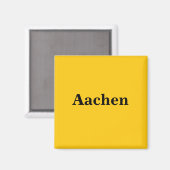Aachen Magnet Schild Gold Gleb Magneet (Voorkant / Achterkant)