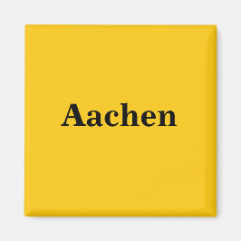 Aachen Magnet Schild Gold Gleb Magneet